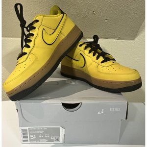 Nike Air Force 1 LV8 1 (GS) Speed Yellow Gum Youth Sz 5.5Y WMNS 7